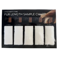 Aeolus Hair Length Sample / Clip Chart - Comb Attachment