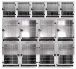 Aeolus KA505T Stainless Steel Modular Cage - Medium -Grooming Tools Sales T KA505TM 201 2