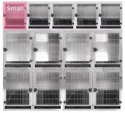 Aeolus KA505T Stainless Steel Modular Cage - Small
