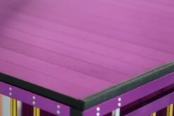 Aeolus 4-Berth Show Trolley With 6" Rubber Wheels - Large [Gold And Purple] -Grooming Tools Sales T KB511NAF GP Kit6W 2