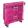 Aeolus 4-Berth Show Trolley With 4" Nylon Wheels - Large [Pink]