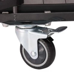 Aeolus 2-Berth Show Trolley With 4" Nylon Wheels - Large [Black] -Grooming Tools Sales T KB511NAT BK Kit 2