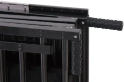 Aeolus 2-Berth Show Trolley With 6" Rubber Wheels - Large [BLACK] -Grooming Tools Sales T KB511NAT BK Kit6W 3