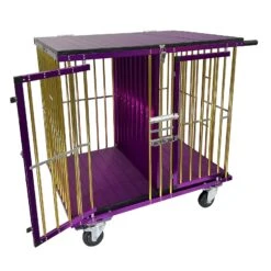 Aeolus 2-Berth Show Trolley With 4" Nylon Wheels [Gold And Purple]