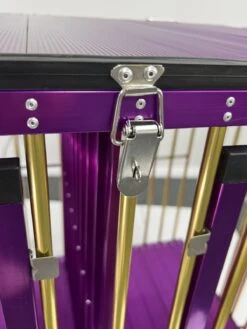 Aeolus 2-Berth Show Trolley With 4" Nylon Wheels [Gold And Purple] -Grooming Tools Sales T KB511NAT GP Kit 3