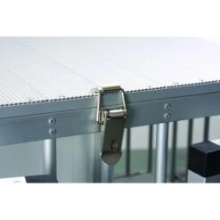 Aeolus 1-Berth Show Trolley With 6" Rubber Wheels - Small [Silver]