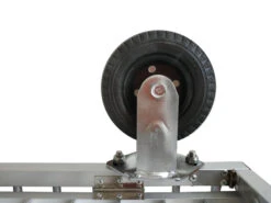 Aeolus 1-Berth Show Trolley With 6" Rubber Wheels - Small [Silver] -Grooming Tools Sales T KB513NAO SL Kit6W 5