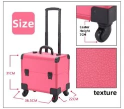 Aeolus Fancy Grooming Box Portable Tool Case - Pink -Grooming Tools Sales T TK611 PK 8