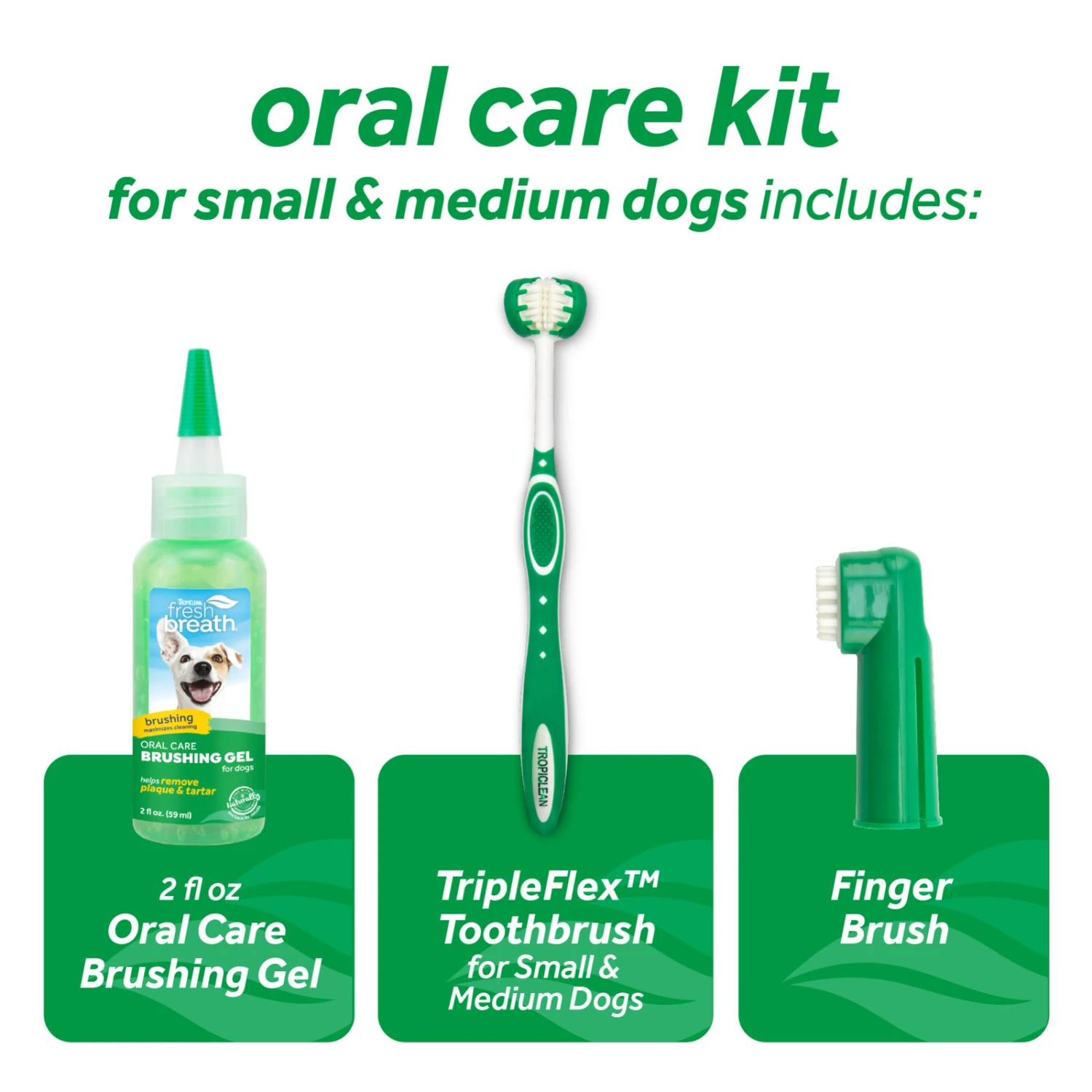 Tropiclean Fresh Breath Oral Care Kit For Small Medium Dogs 3 Tropiclean Fresh Breath Oral Care Kit For Small Medium Dogs - Image 3