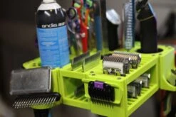 Vanity Fur Custom Cube Caddy With Pole And Tabletop - Lime Green -Grooming Tools Sales VF CCC LMG 5