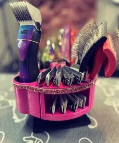 Vanity Fur Houndabout Caddy With Pole And Tabletop - Black -Grooming Tools Sales VF HBT BLK 7