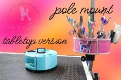 Vanity Fur Houndabout Caddy With Pole And Tabletop - Light Pink -Grooming Tools Sales VF HBT LTP 2