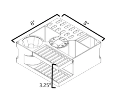 Vanity Fur Mini Cube Caddy With Pole And Tabletop - Jolly Purple 13 Vanity Fur Mini Cube Caddy With Pole And Tabletop - Jolly Purple -Grooming Tools Sales VF MCC JPU 1