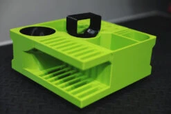 Vanity Fur Mini Cube Caddy With Pole And Tabletop - Lime Green -Grooming Tools Sales VF MCC LMG 4