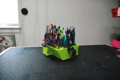 Vanity Fur Mini Cube Caddy With Pole And Tabletop - Lime Green -Grooming Tools Sales VF MCC LMG 5