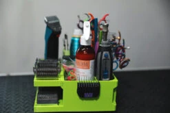 Vanity Fur Mini Cube Caddy With Pole And Tabletop - Lime Green -Grooming Tools Sales VF MCC LMG 6