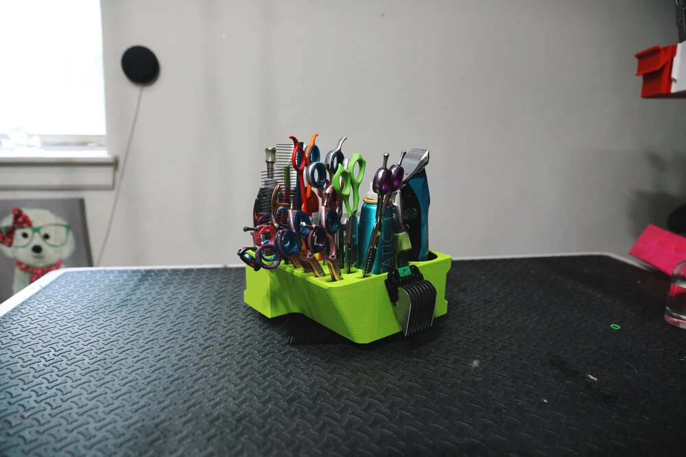 Vanity Fur Mini Cube Caddy With Pole And Tabletop - Magenta 8 Vanity Fur Mini Cube Caddy With Pole And Tabletop - Magenta - Image 8