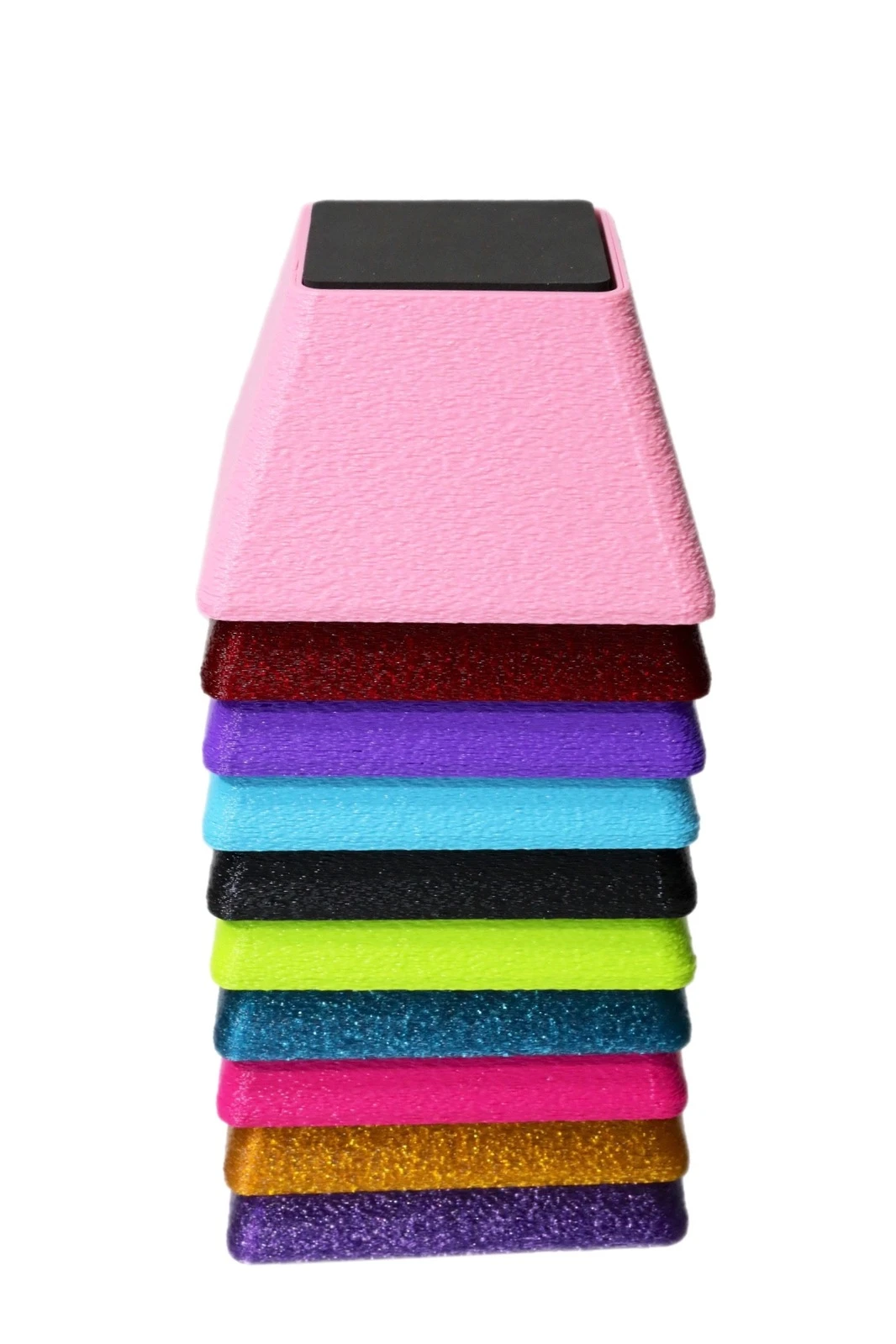 Vanity Fur Stacking Blocks Set Of 4 Large 4" X 4" - Black 2 Vanity Fur Stacking Blocks Set Of 4 Large 4" X 4" - Black - Image 2