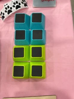 Vanity Fur Stacking Blocks Set Of 4 Small 2" X 2" - Jolly Purple -Grooming Tools Sales VF STB JPU S 6
