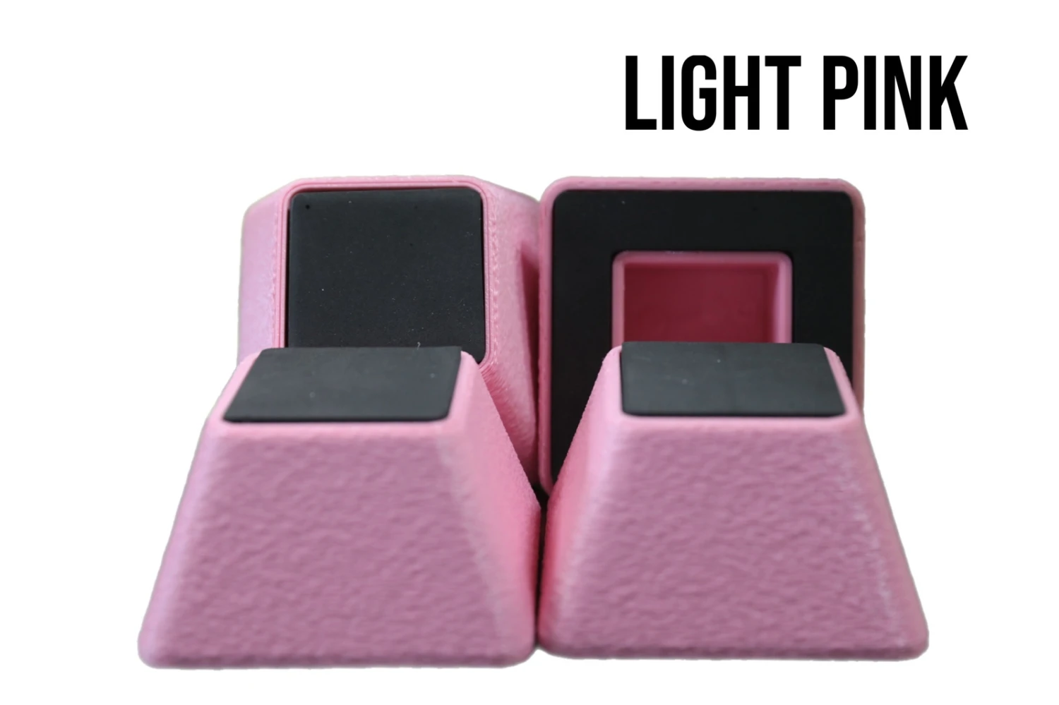 Vanity Fur Stacking Blocks Set Of 4 Medium 3" X 3" - Light Pink 9 Vanity Fur Stacking Blocks Set Of 4 Medium 3" X 3" - Light Pink - Image 9